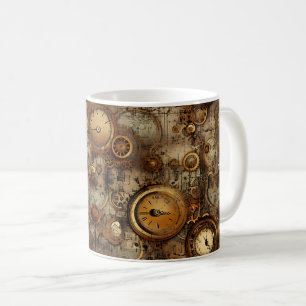 Caneca De Café Relógio Russo Steampunk Grunge (3)