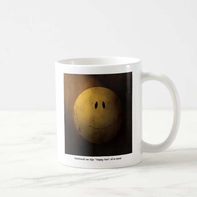 Caneca De Café rembrandura cara feliz (Direita)