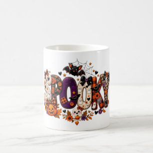 Caneca De Café Remendo Assustador de Halloween