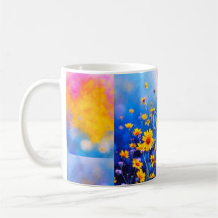 Caneca De Café Remendo de Flor de Sol