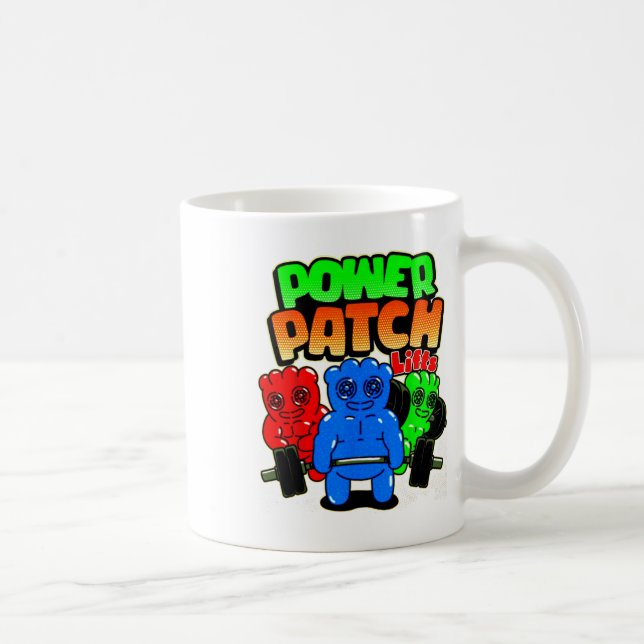 Caneca De Café Remendo Divertido de Força Levanta Halterofilismo  (Direita)
