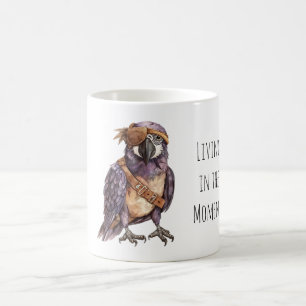 Caneca De Café Remendo para Olho de Papagaio Roxo