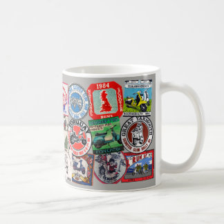 Caneca De Café Remendos da reunião do patinete