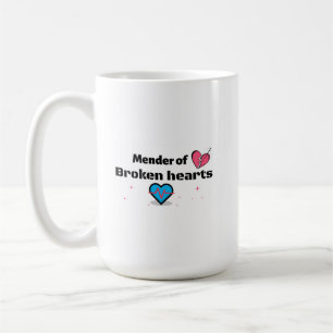 Caneca De Café Remerente de Corações Quebrados