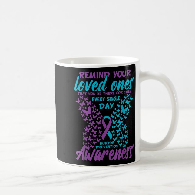Caneca De Café Remind Your Loved Ones Suicide Prevention Awarenes (Direita)