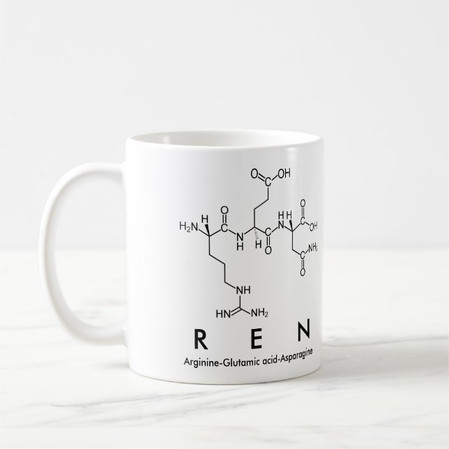 Caneca De Café Ren peptide name mug (Esquerda)
