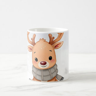 Caneca De Café rena bebê kawaii