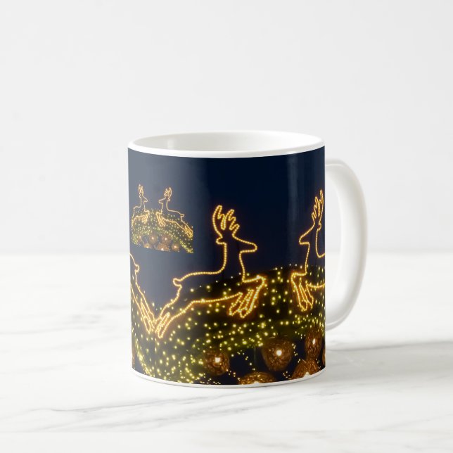 Caneca De Café rena de Natal (Frente Esquerda)