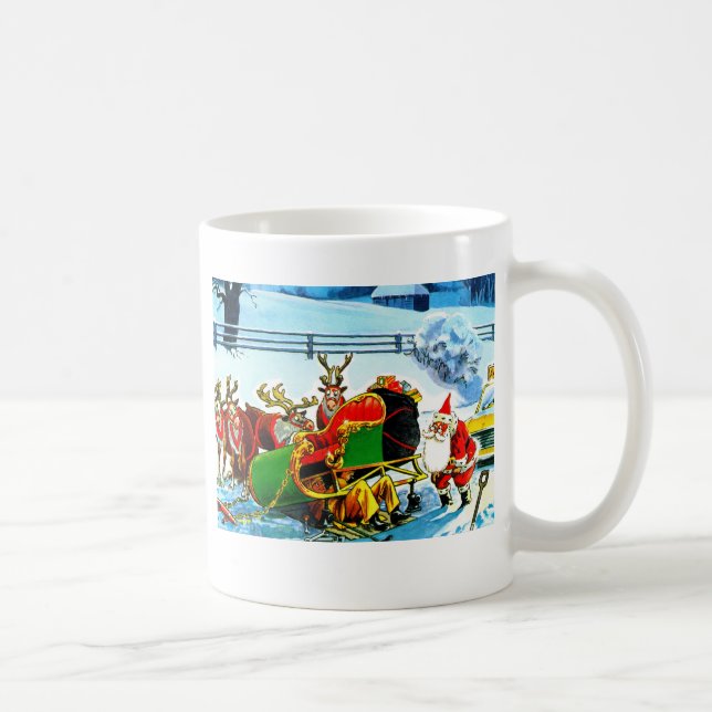Caneca De Café rena de Natal (Direita)