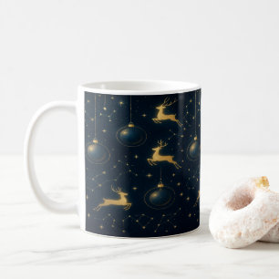 Caneca De Café Renascença Celestial e Ornamentos de Estrela Doura