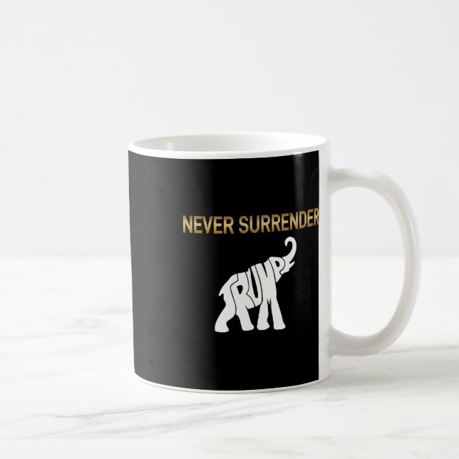 Caneca De Café Renderizar Elefante Trump (Direita)