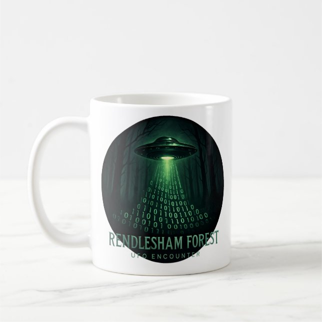 Caneca De Café Rendlesham Forest UFO (Esquerda)