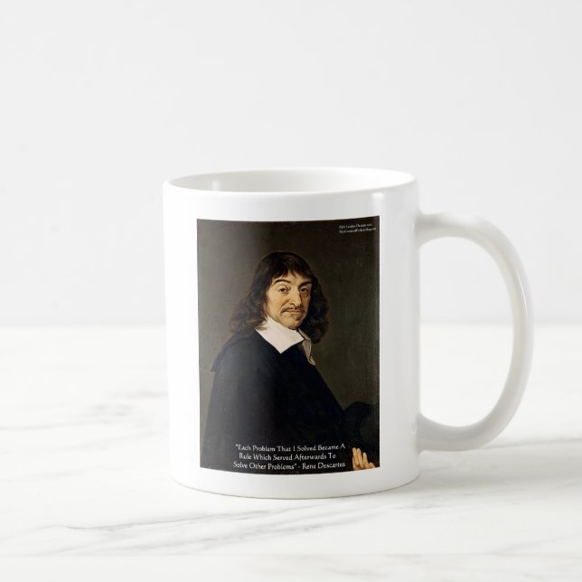 Caneca De Café Rene Descartes Resolvendo Problemas Dons de Coisa  (Direita)