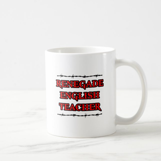 Caneca De Café Renegade Professor de Inglês (Direita)