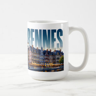 Caneca De Café Rennes França Patrimônio Bretão Beleza