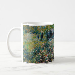 Caneca De Café Renoir - Mulher com Guarda-Sol num Jardim