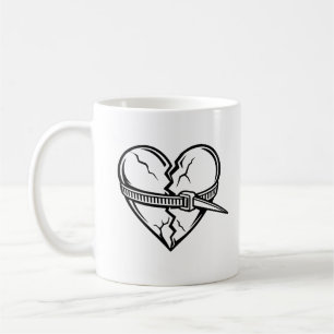Caneca De Café Reparo de Coração Quebrado