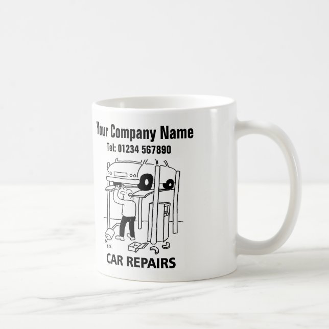 Caneca De Café Reparos de Carros de Mecânico de Oficina (Direita)