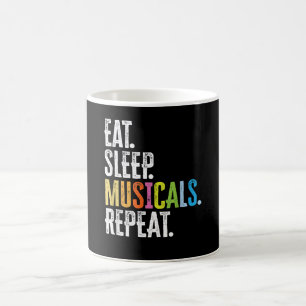 Caneca De Café Repetição de Músicos do Sono