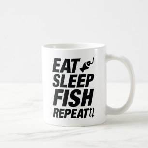 Caneca De Café Repetição do Peixe no Sono