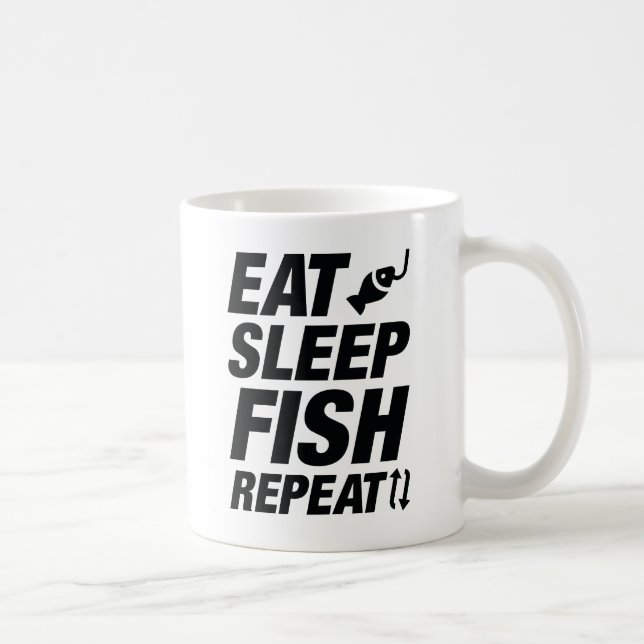 Caneca De Café Repetição do Peixe no Sono (Direita)