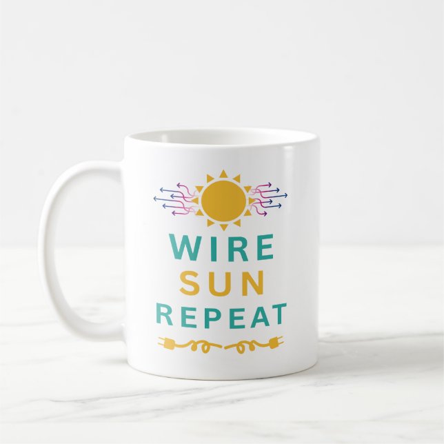 Caneca De Café Repetir Fio Solar (Esquerda)