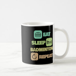 Caneca De Café Repetir o emblema de dormir - Jogador de emblema