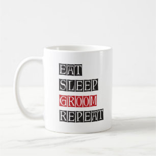 Caneca De Café Repetir o Groom de Repouso
