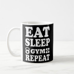Caneca De Café Repetir o Gym do Sono - Mindset da Malhação - Moti