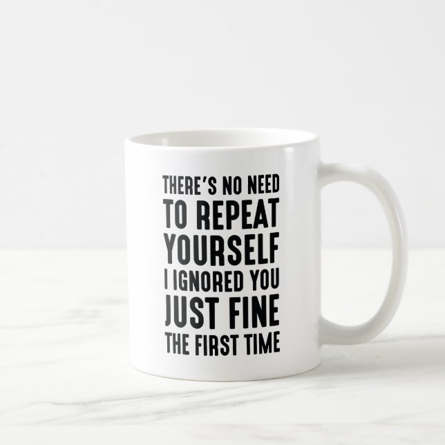 Caneca De Café Repetir-se (Direita)