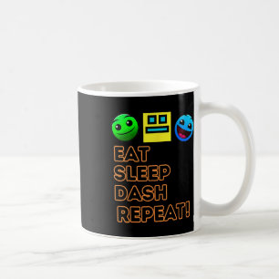 Caneca De Café Repetir Traço de Sono Video Game Geometria Vídeo G