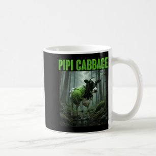 Caneca De Café Repolho Pipi italiano legume verde cow branquela
