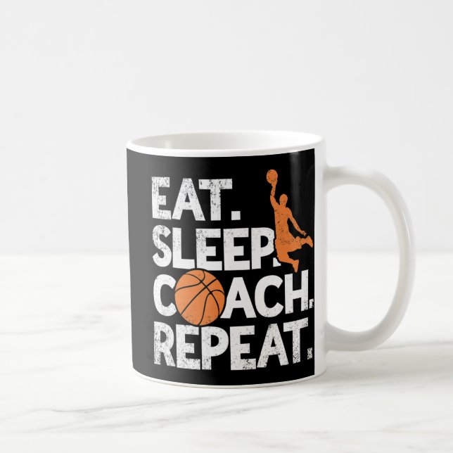 Caneca De Café Repórter de treinador de basquete assistente para  (Direita)