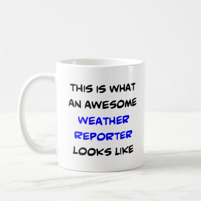 Caneca De Café repórter do tempo, incrível (Esquerda)