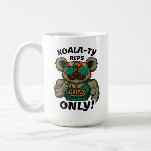 Caneca De Café Reps de Qualidade Koala – Treino Divertido de Acad