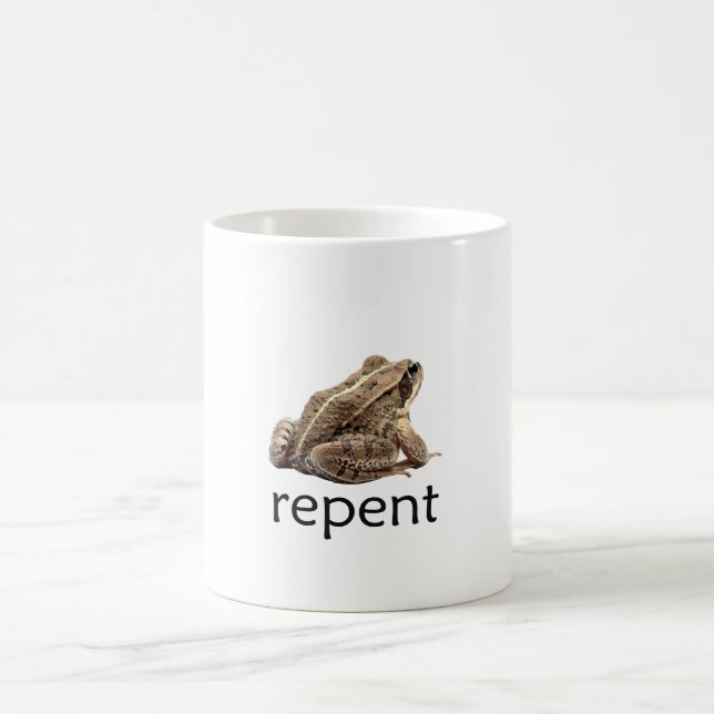 Caneca De Café Répteis sapo, meme engraçado (Centro)