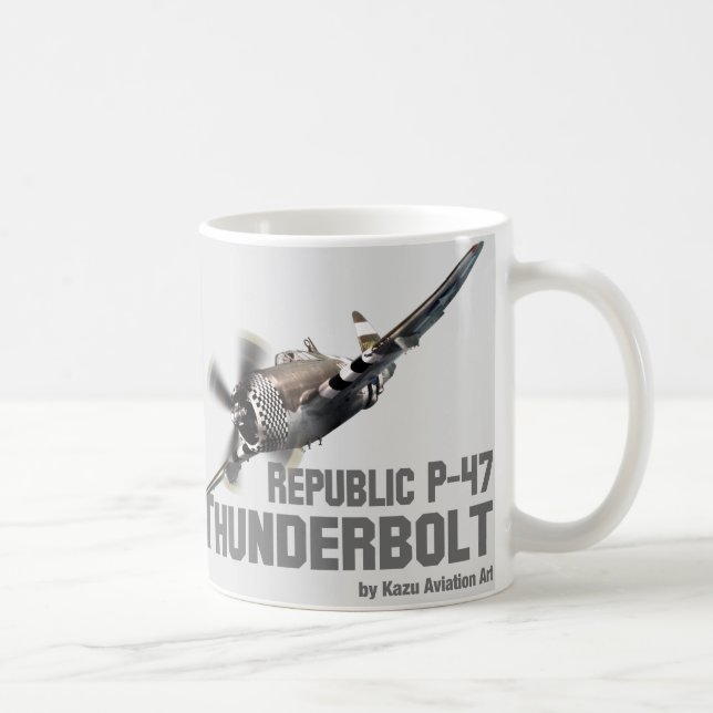 Caneca De Café Republic P-47 Thunderbolt　サンダーボルト (Direita)