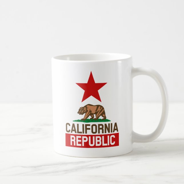 Caneca De Café República da Califórnia (Direita)