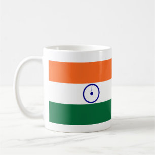 Caneca De Café República da Índia Bandeira e Hino Porcelain Mug
