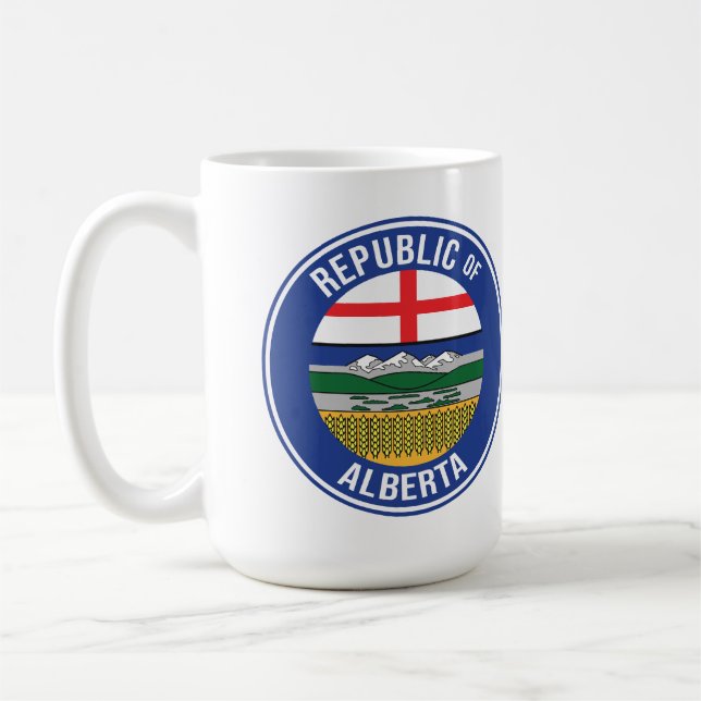 Caneca De Café República de Alberta WEXIT (Esquerda)