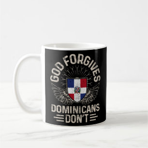 Caneca De Café República Dominicana Bandeira Deus perdoa os domin