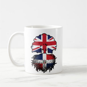 Caneca De Café República Dominicana Rotas de Árvore Britânica Bri