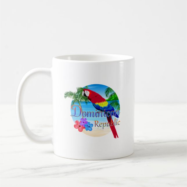 Caneca De Café República Dominicana Tropical (Esquerda)