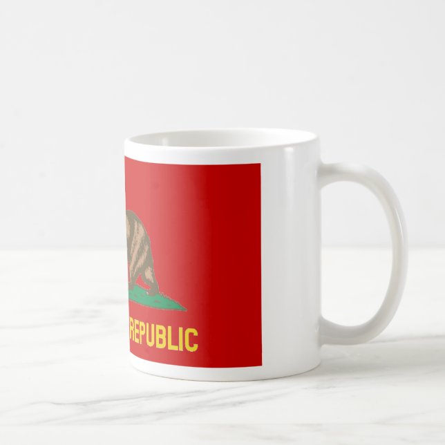 Caneca De Café República Popular da bandeira comunista vermelha (Direita)