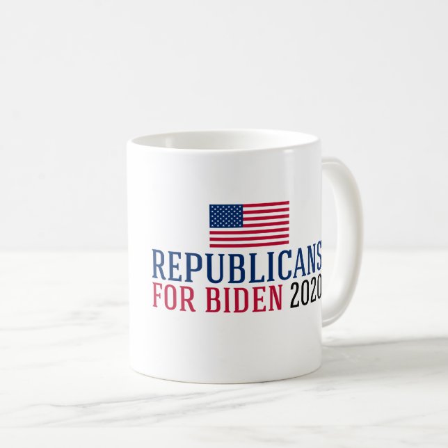 Caneca De Café Republicanos para Biden 2020 (Frente Esquerda)