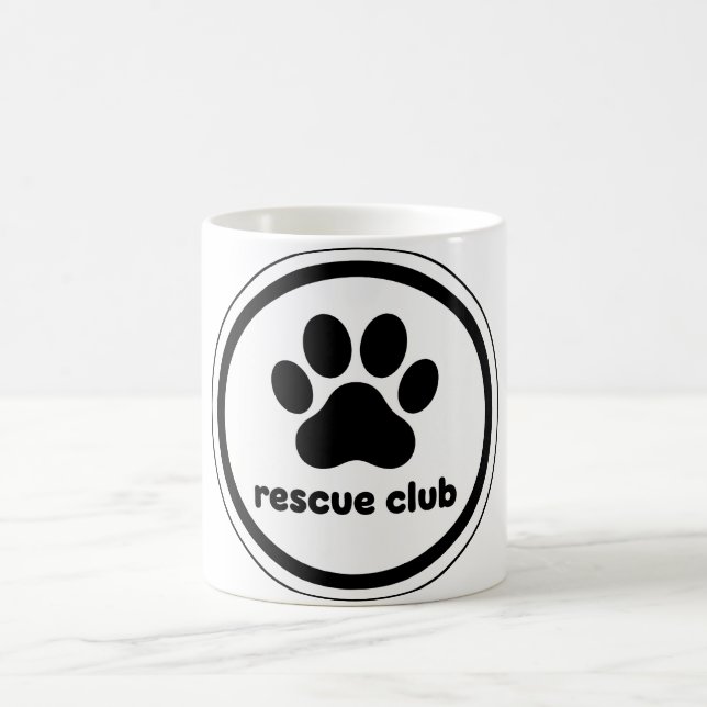 Caneca De Café Rescue Club – United by Paws (Centro)
