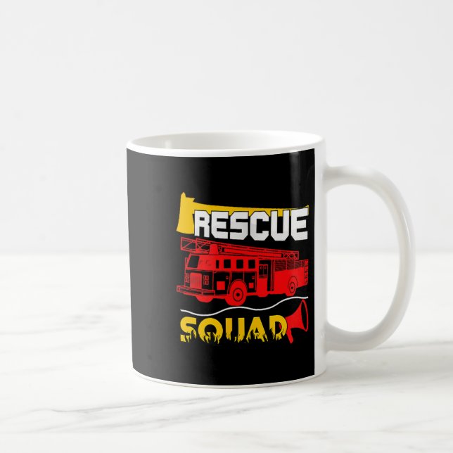 Caneca De Café Rescue Squad Lifesaver Fireman Gift Proud Firefigh (Direita)