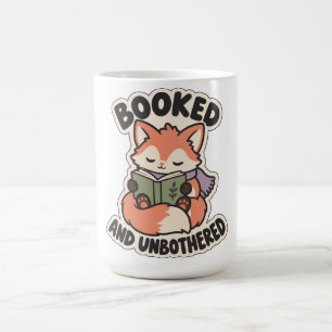 Caneca De Café Reservado e Impassível Raposa de Leitura Aconchega