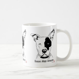 Caneca De Café Resgate. Adotar. Advocate Mug