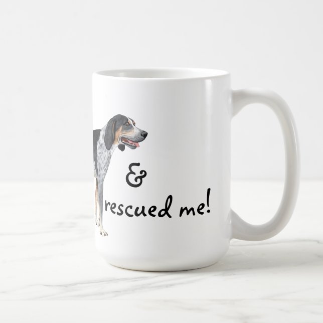Caneca De Café Resgate Bluetick Coonhound (Direita)